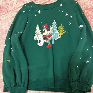 Disney Green Pullover with Playful Design